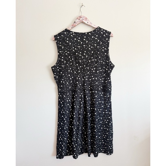 TITLE NINE Buttah Dress in Black/White Celestial Polka Dots Women’s Size XL - Picture 8 of 9